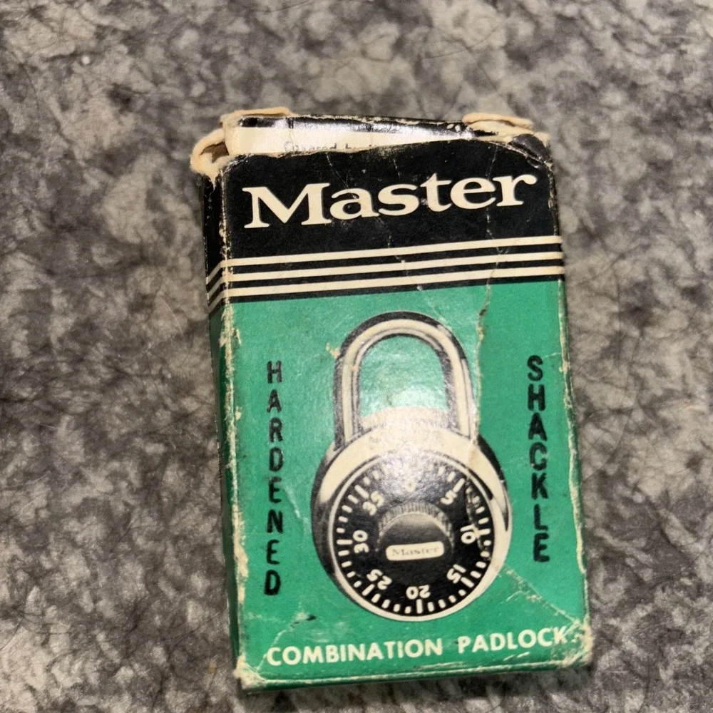 Master Combination Pad Lock 1500 - Vintage Pad Lock With Combination